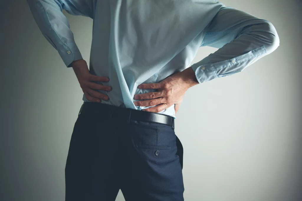 office worker lower back pain